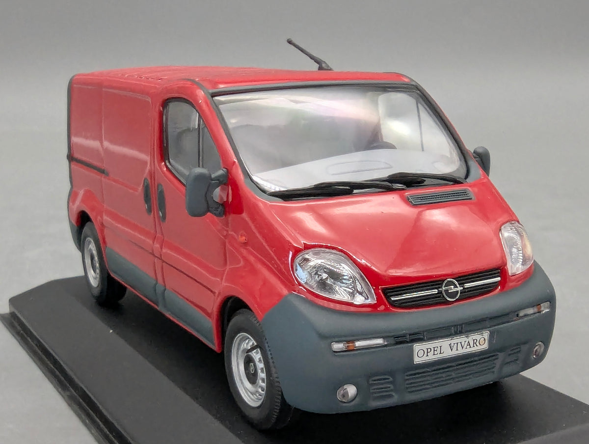 Modellautos 1:43 Minichamps Opel Vivaro Rot mit Dealer OVP