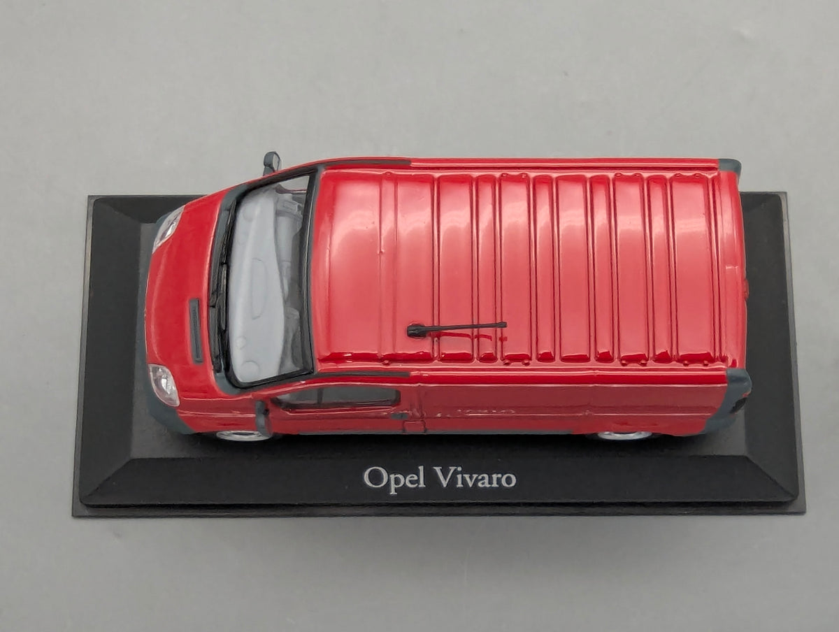 Modellautos 1:43 Minichamps Opel Vivaro Rot mit Dealer OVP