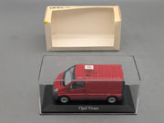 Modellautos 1:43 Minichamps Opel Vivaro Rot mit Dealer OVP