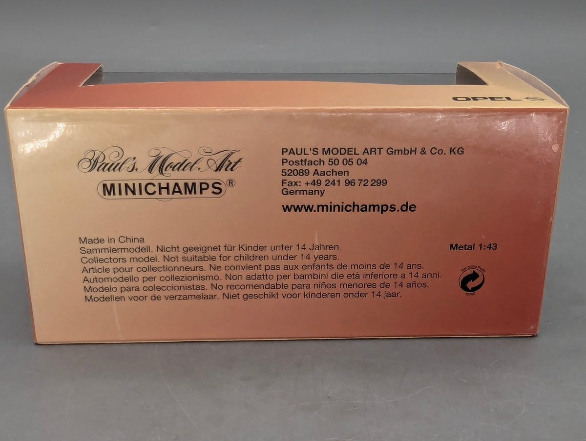 Modellautos 1:43 Minichamps Opel Vivaro Silber-Grün mit Dealer OVP