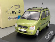 Modellautos 1:43 Minichamps Opel Agila Grün Metallic mit Dealer OVP