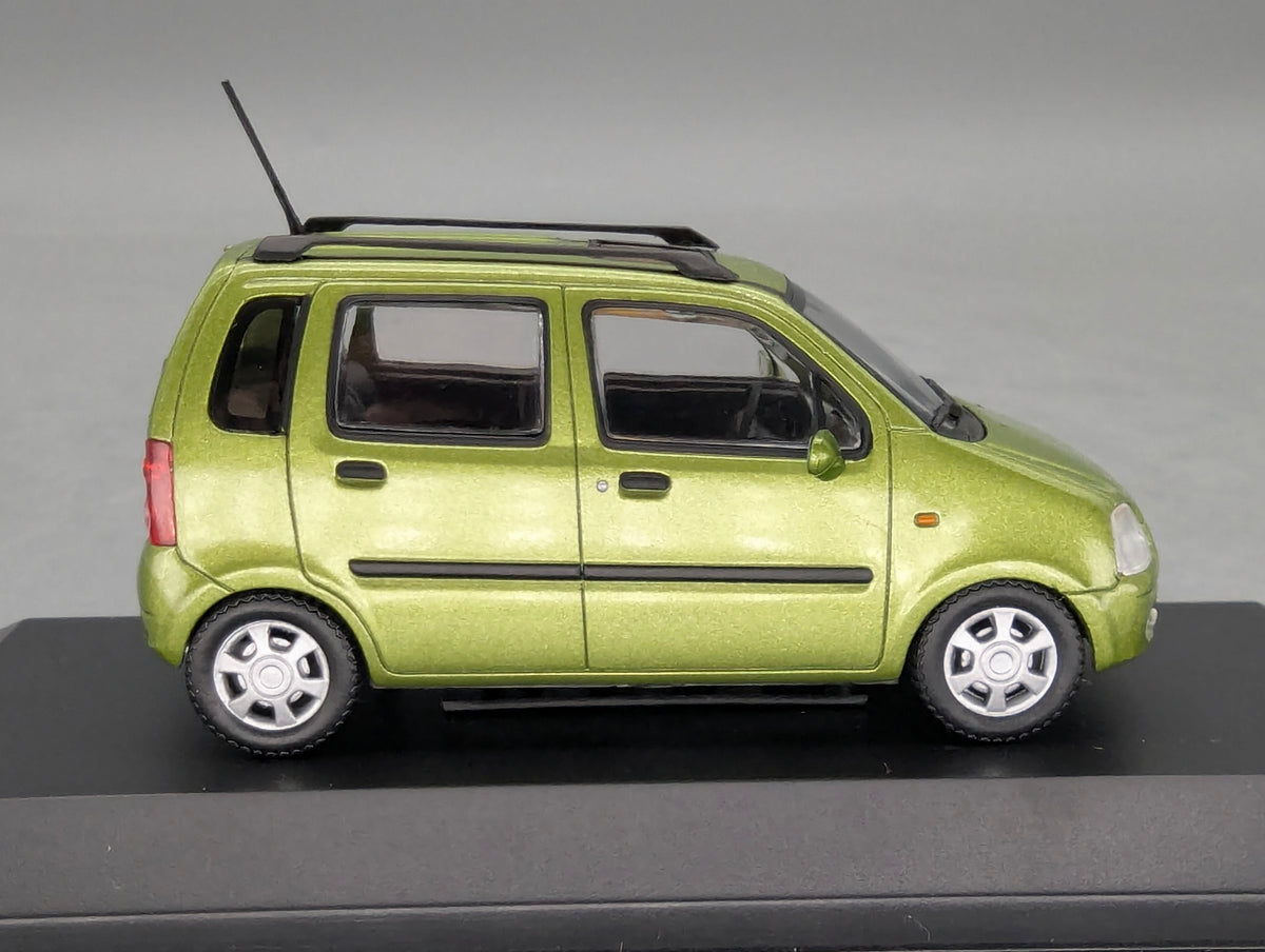 Modellautos 1:43 Minichamps Opel Agila Grün Metallic mit Dealer OVP