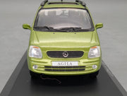 Modellautos 1:43 Minichamps Opel Agila Grün Metallic mit Dealer OVP