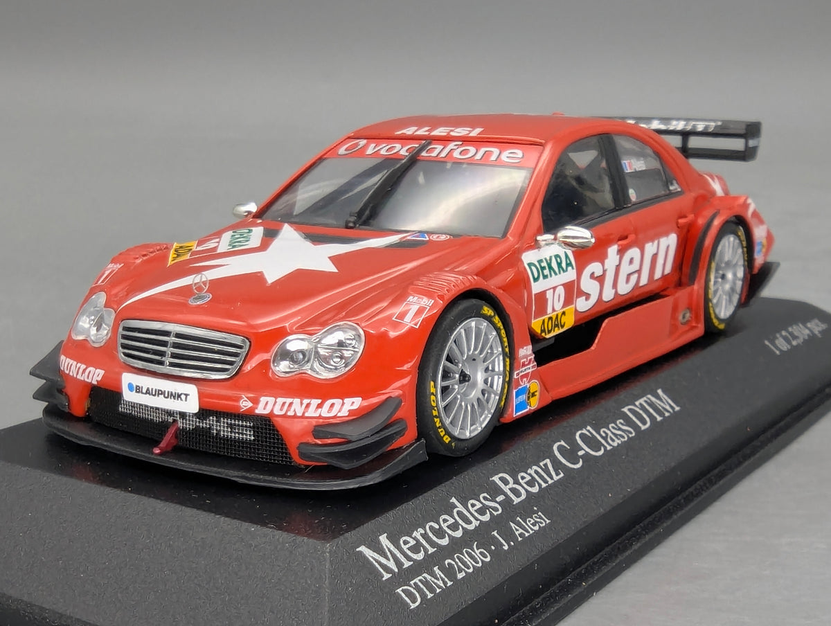 Modellautos 1:43 Minichamps Mercedes Benz C-Class DTM 2006 #10 J. Alesi mit OVP