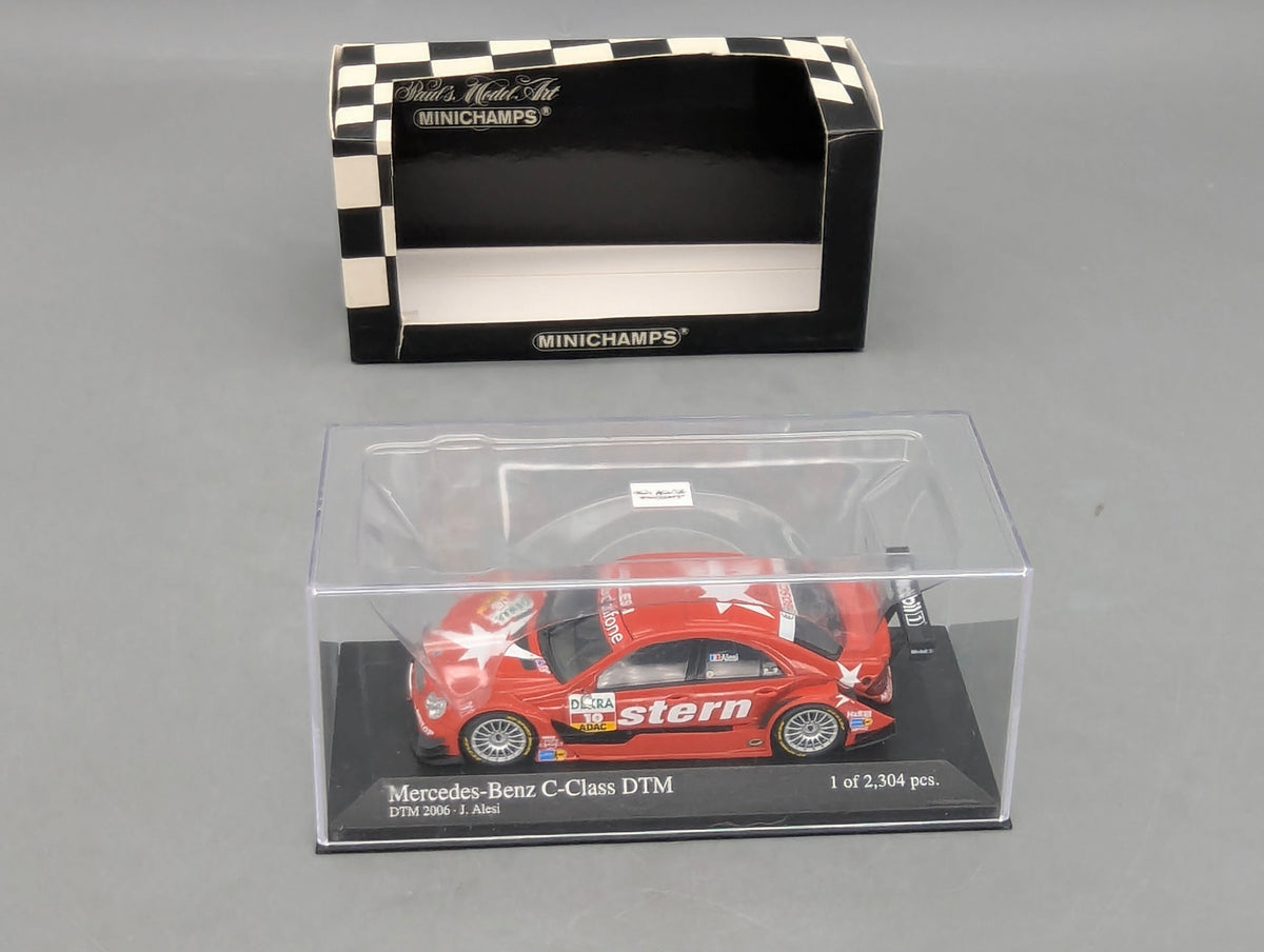 Modellautos 1:43 Minichamps Mercedes Benz C-Class DTM 2006 #10 J. Alesi mit OVP