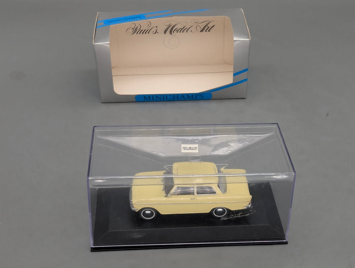 Modellautos 1:43 Minichamps Opel Kadett A Limousine 1962 Gelb mit OVP