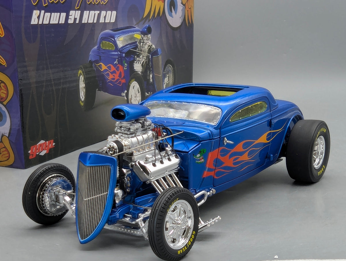 Modellautos 1:18 GMP Blown 34 Hot Rod Rat Fink mit OVP