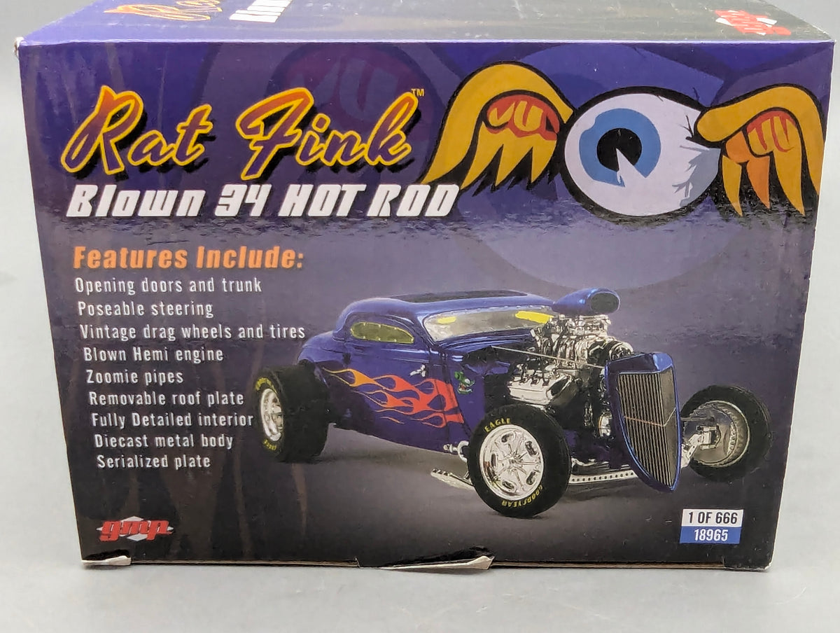 Modellautos 1:18 GMP Blown 34 Hot Rod Rat Fink mit OVP