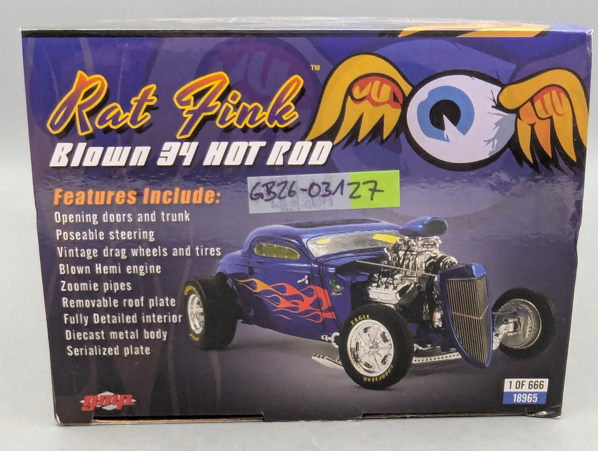 Modellautos 1:18 GMP Blown 34 Hot Rod Rat Fink mit OVP