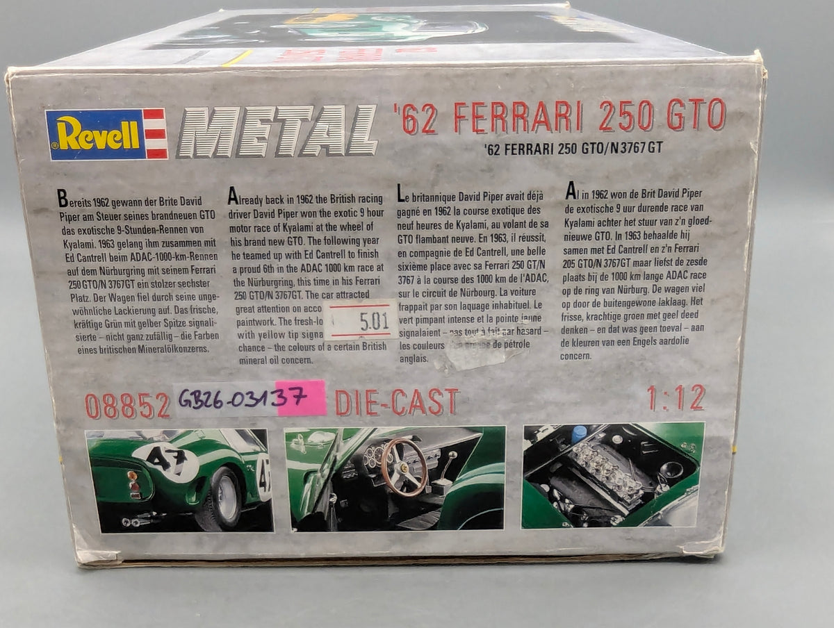Modellautos 1:12 Revell Ferrari 250 GTO 1962  #47 mit OVP