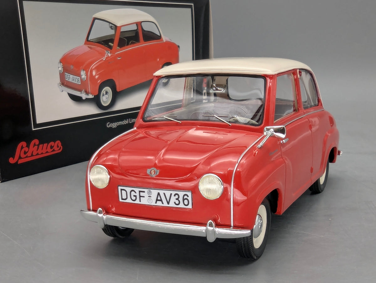 Modellautos 1:18 Schuco Pro.R18 Goggomobil Limousine Rot Weiß mit OVP