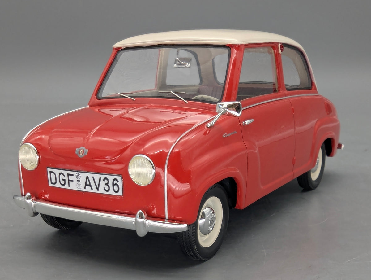 Modellautos 1:18 Schuco Pro.R18 Goggomobil Limousine Rot Weiß mit OVP