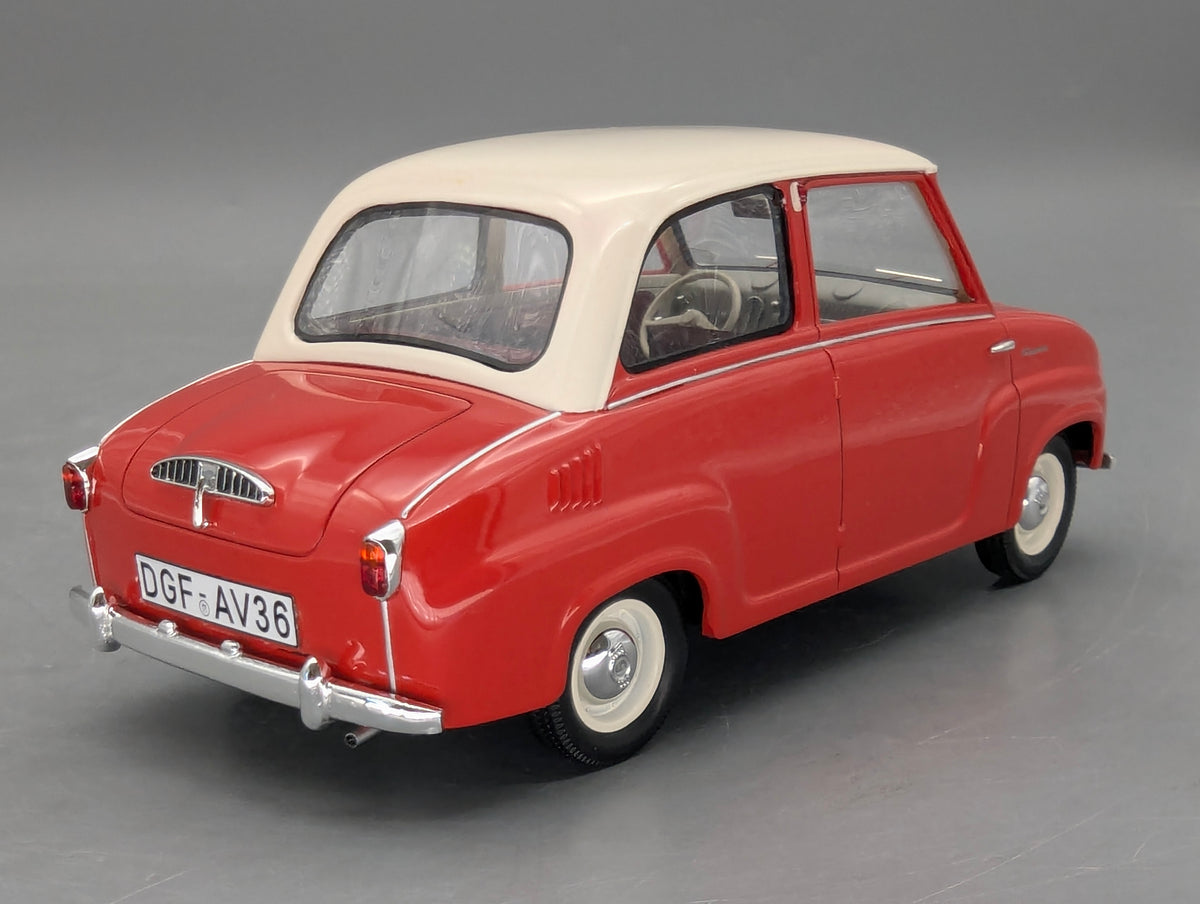 Modellautos 1:18 Schuco Pro.R18 Goggomobil Limousine Rot Weiß mit OVP