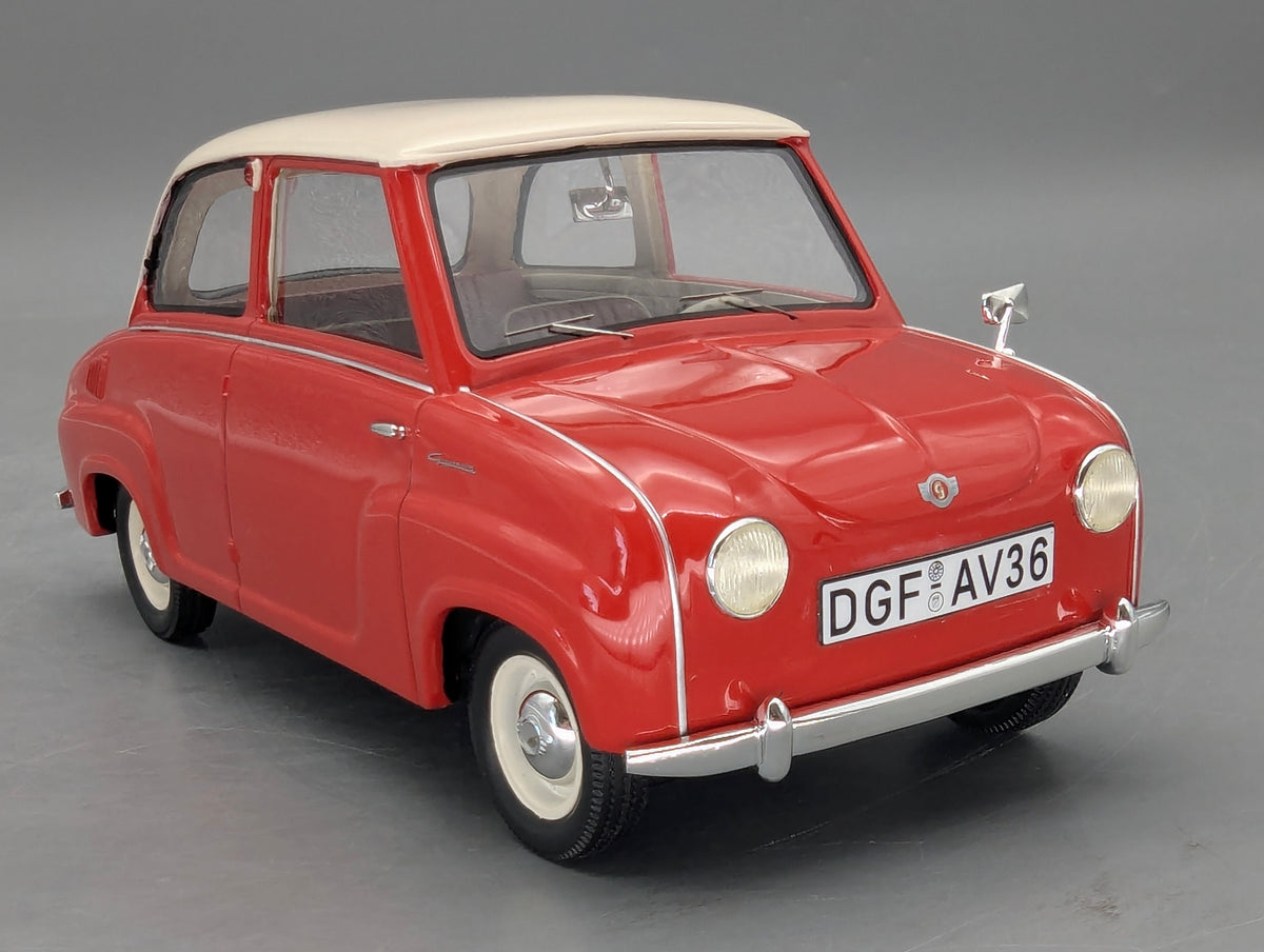 Modellautos 1:18 Schuco Pro.R18 Goggomobil Limousine Rot Weiß mit OVP
