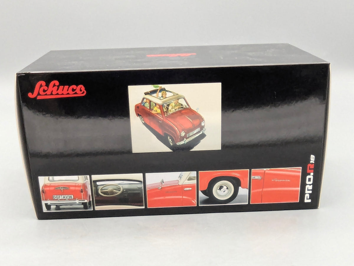 Modellautos 1:18 Schuco Pro.R18 Goggomobil Limousine Rot Weiß mit OVP