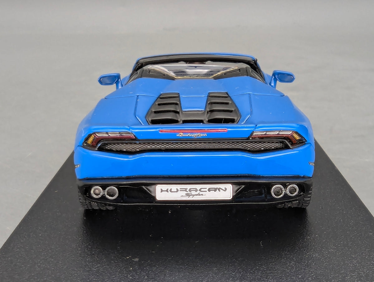 Modellautos 1:43 Looksmart Lamborghini Huracan LP610-4 Spyder Blue Le Mans OVP
