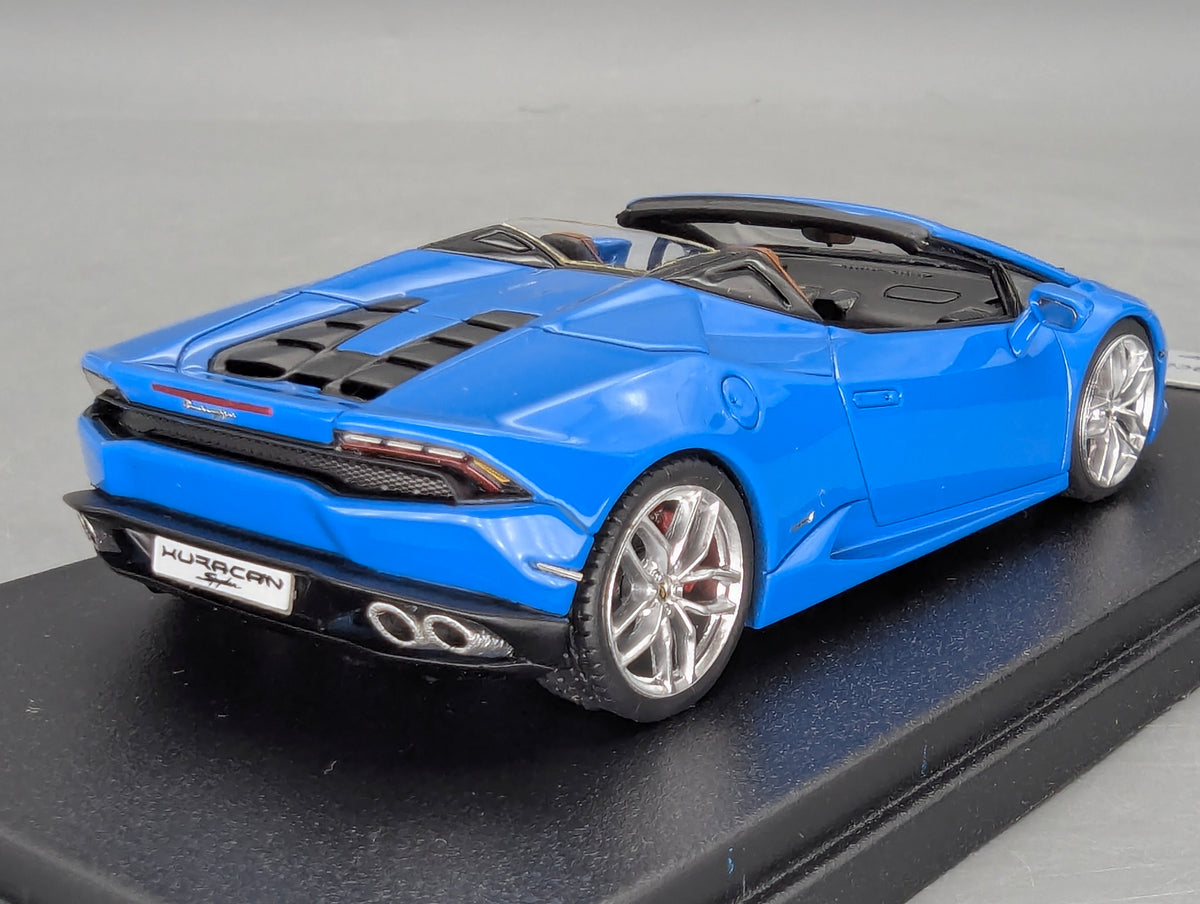 Modellautos 1:43 Looksmart Lamborghini Huracan LP610-4 Spyder Blue Le Mans OVP