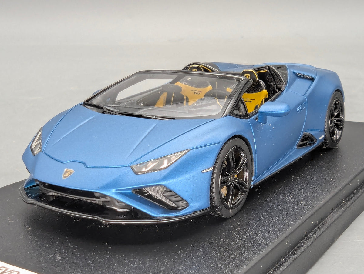 Modellautos 1:43 Looksmart Lamborghini Huracan EVO RWD Spyder Blu Mehit mit OVP