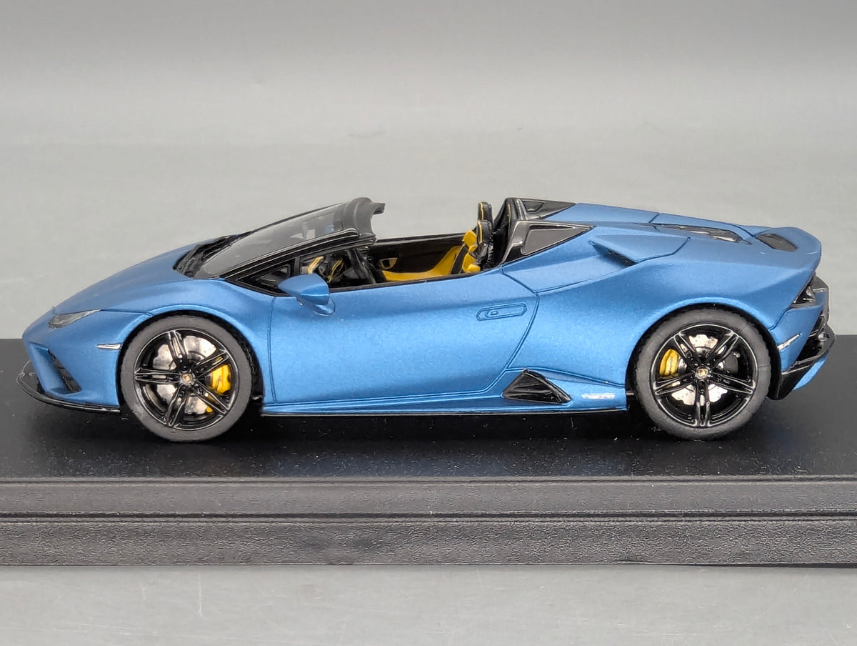 Modellautos 1:43 Looksmart Lamborghini Huracan EVO RWD Spyder Blu Mehit mit OVP