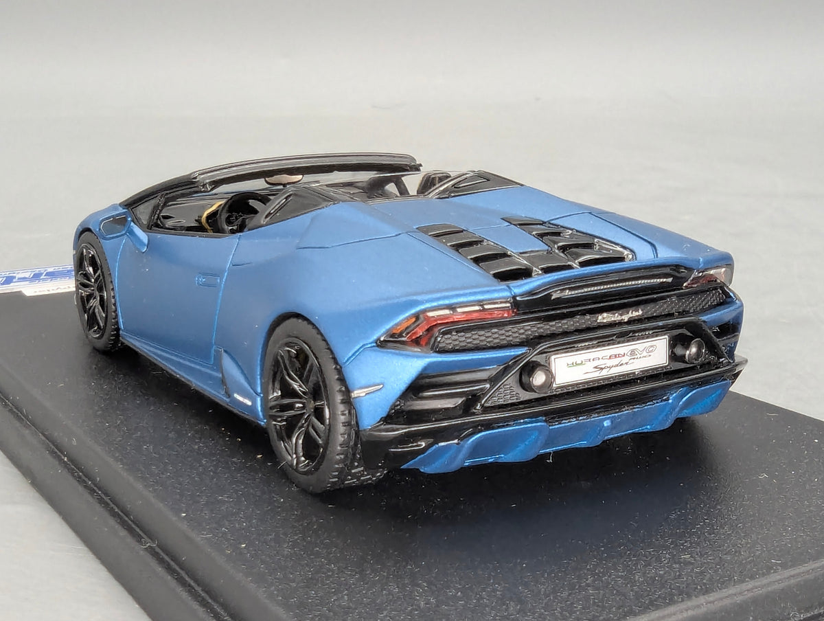 Modellautos 1:43 Looksmart Lamborghini Huracan EVO RWD Spyder Blu Mehit mit OVP