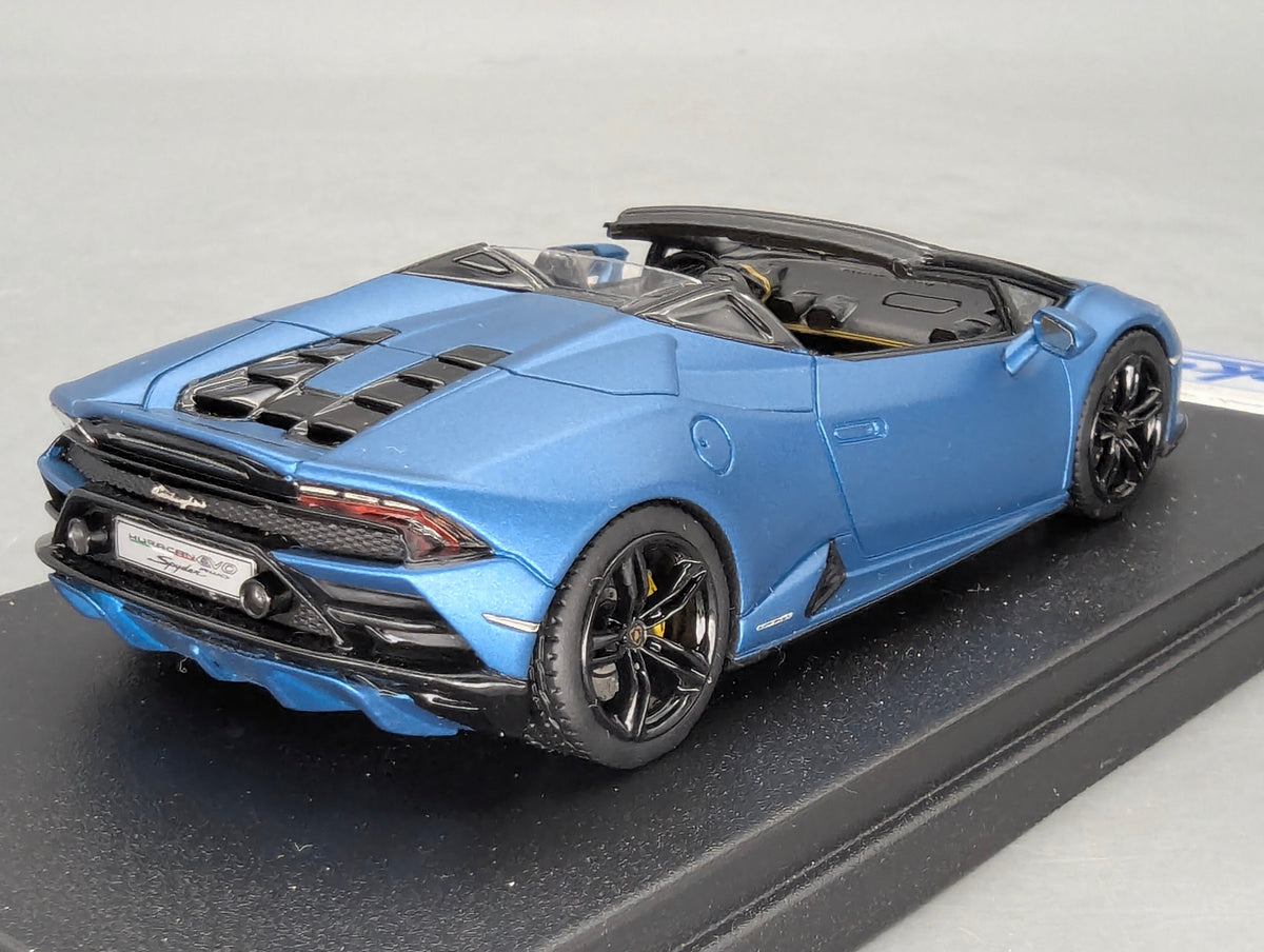 Modellautos 1:43 Looksmart Lamborghini Huracan EVO RWD Spyder Blu Mehit mit OVP