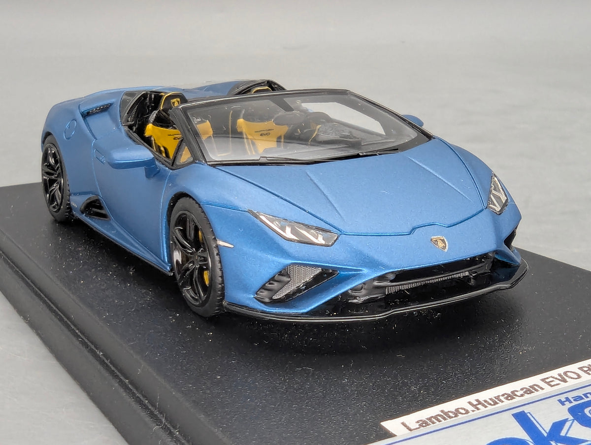Modellautos 1:43 Looksmart Lamborghini Huracan EVO RWD Spyder Blu Mehit mit OVP
