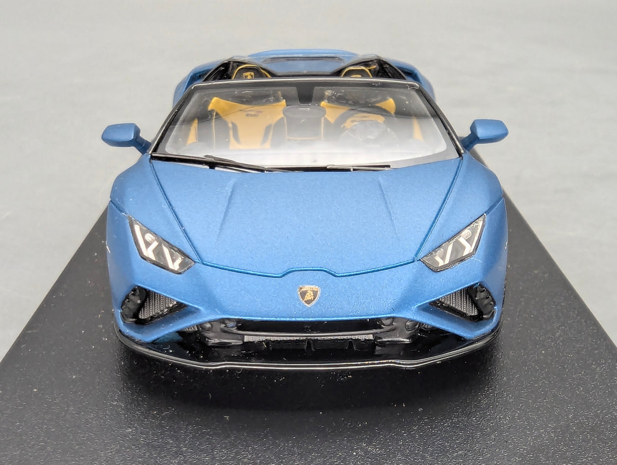 Modellautos 1:43 Looksmart Lamborghini Huracan EVO RWD Spyder Blu Mehit mit OVP