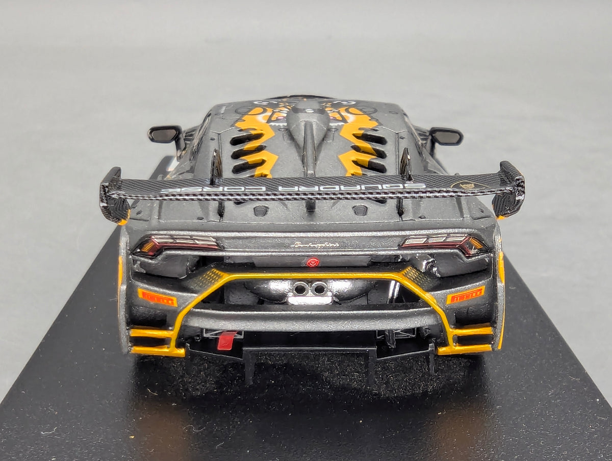 Modellautos 1:43 Looksmart Lamborghini Huracan Super Trofeo EVO #63 Grau mit OVP