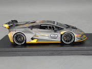 Modellautos 1:43 Looksmart Lamborghini Huracan Super Trofeo EVO #63 Grau mit OVP