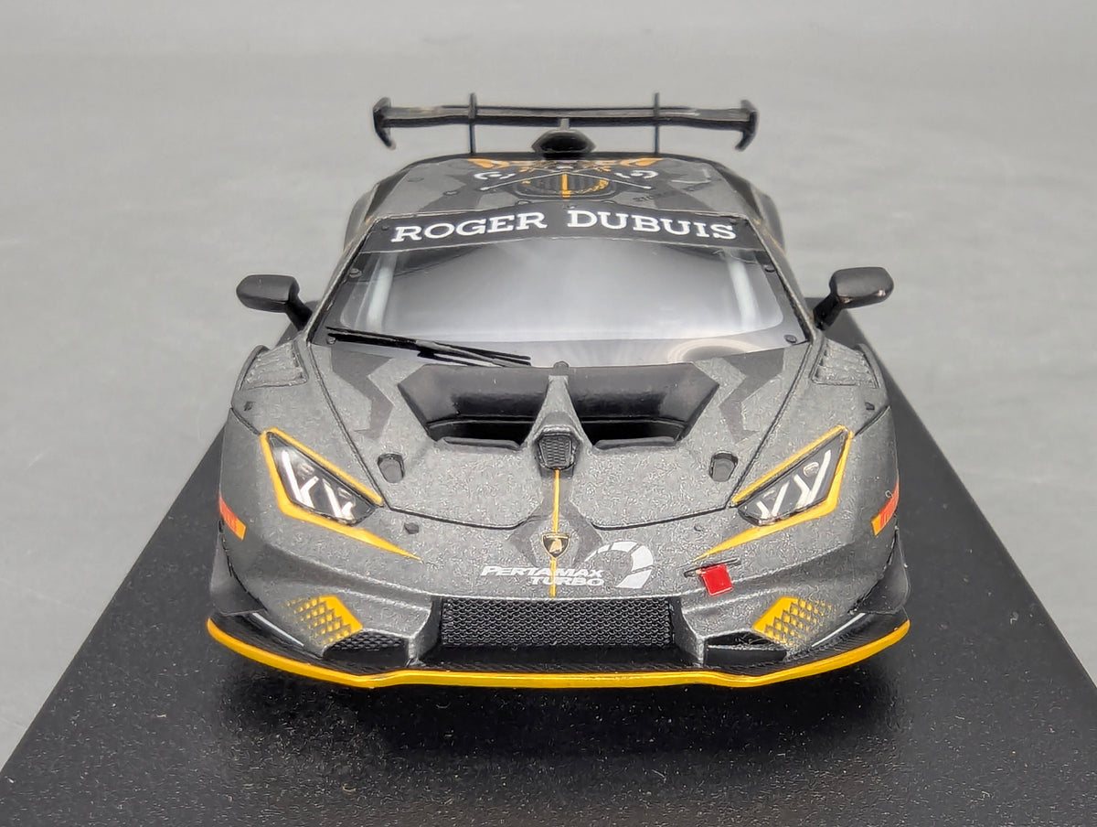 Modellautos 1:43 Looksmart Lamborghini Huracan Super Trofeo EVO #63 Grau mit OVP