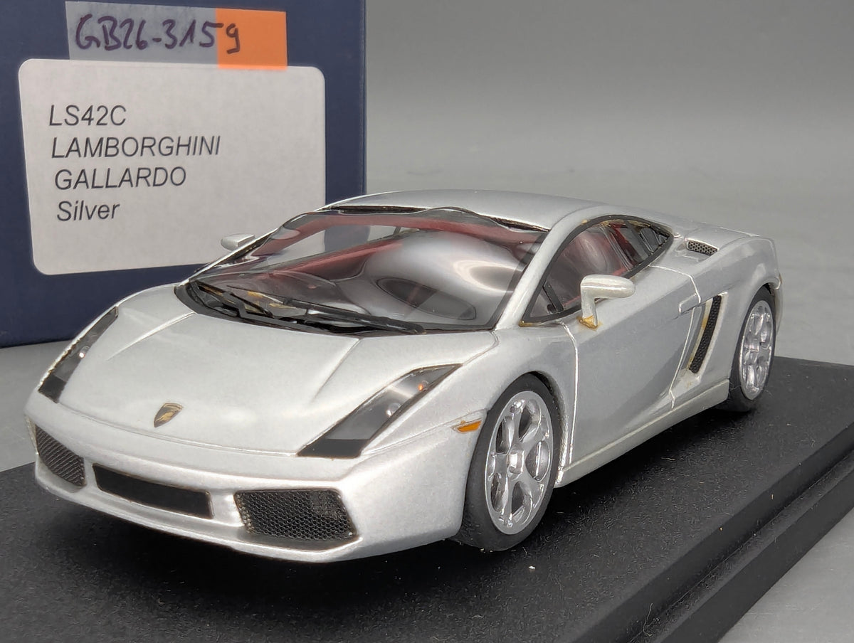 Modellautos 1:43 Looksmart LS42C Lamborghini Gallardo Silver mit OVP
