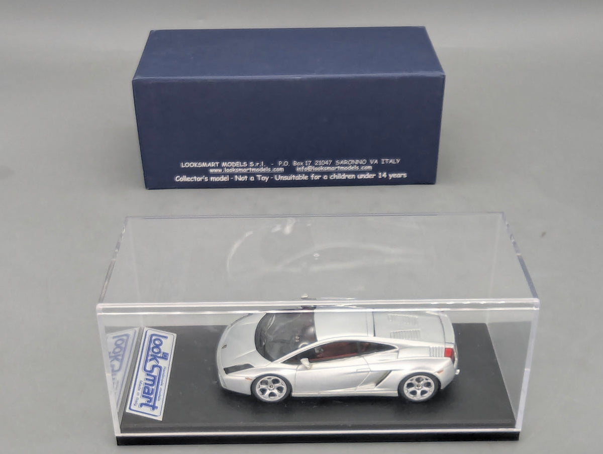Modellautos 1:43 Looksmart LS42C Lamborghini Gallardo Silver mit OVP