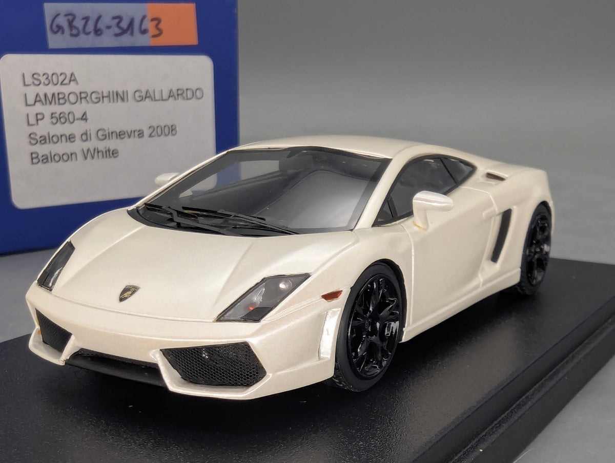 Modellautos 1:43 Looksmart LS302A Lamborghini Gallardo LP560-4 2008 Weiß mit OVP