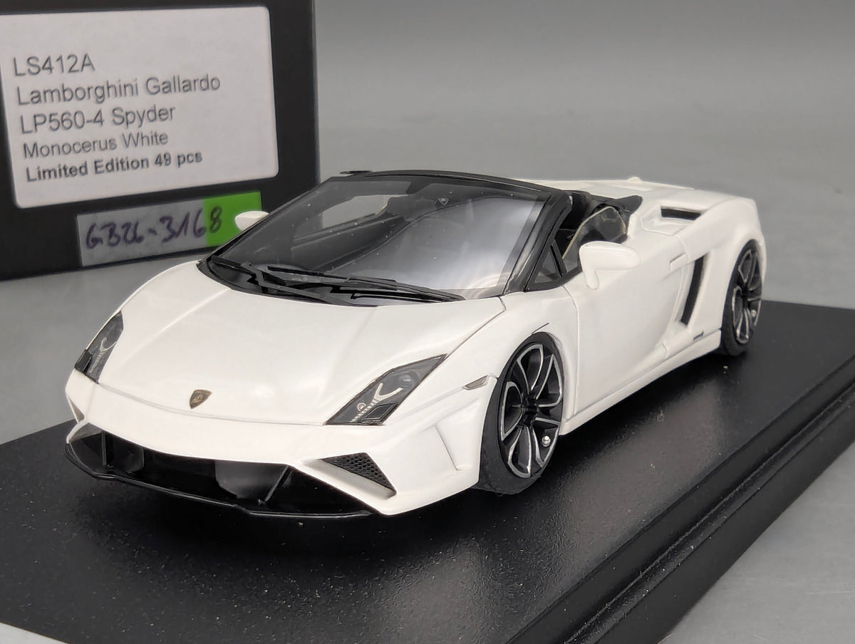 Modellautos 1:43 Looksmart LS412A Lamborghini Gallardo LP560-4 Spyder Weiß OVP