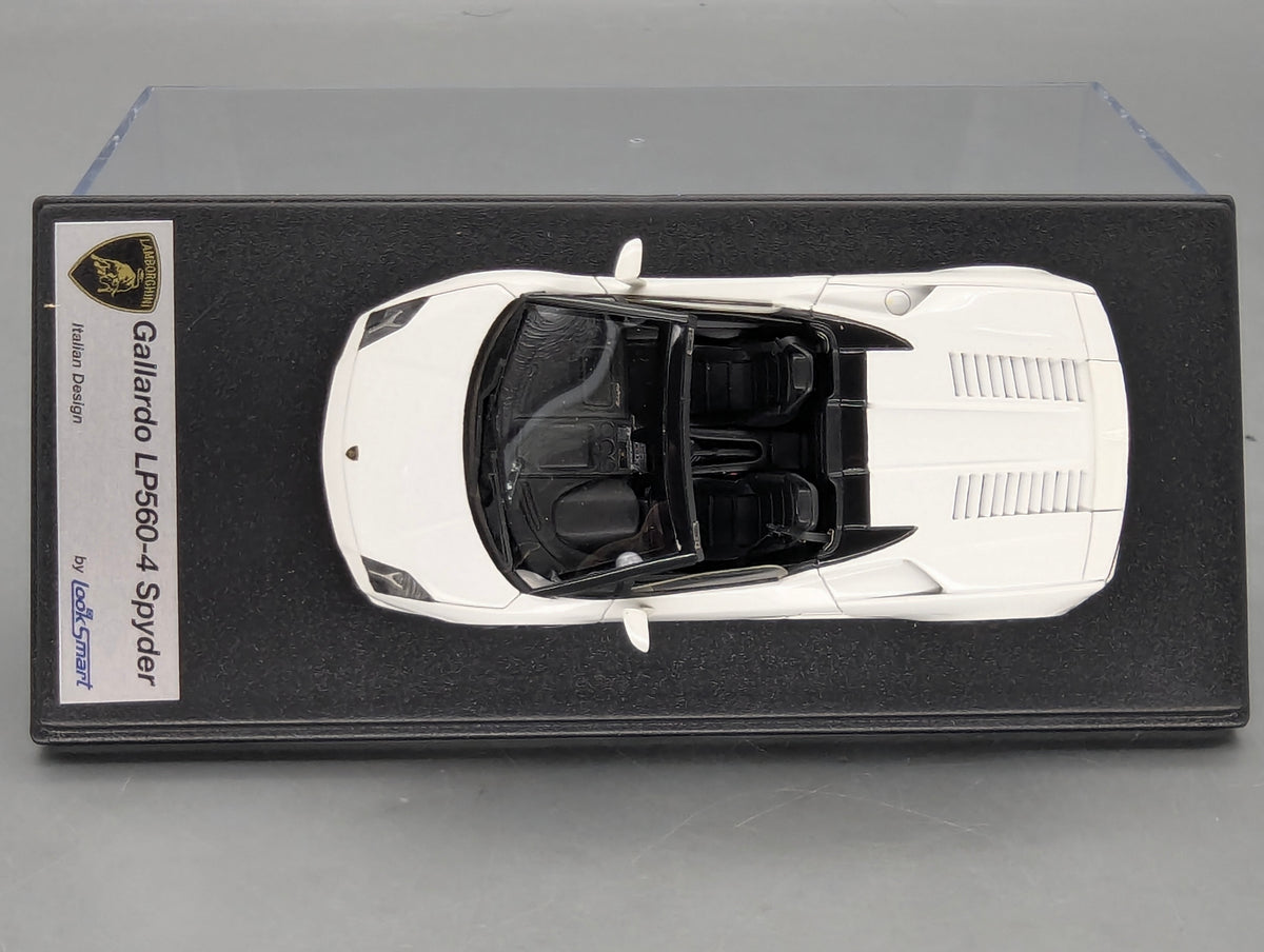 Modellautos 1:43 Looksmart LS412A Lamborghini Gallardo LP560-4 Spyder Weiß OVP