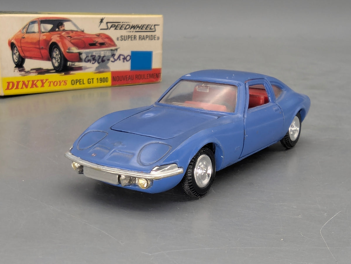 Modellauto 1:43 Dinky Toys 1421 Opel GT 1900 Blau mit OVP