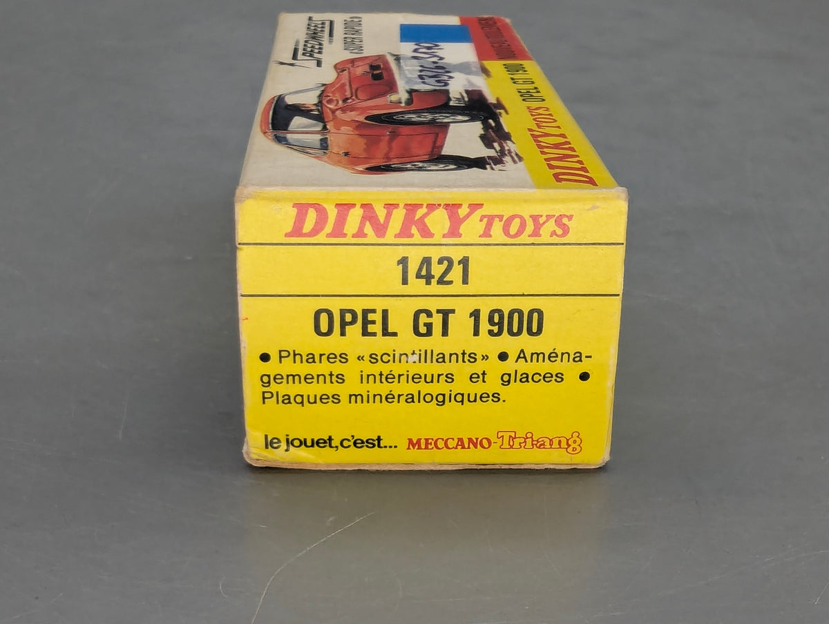 Modellauto 1:43 Dinky Toys 1421 Opel GT 1900 Blau mit OVP