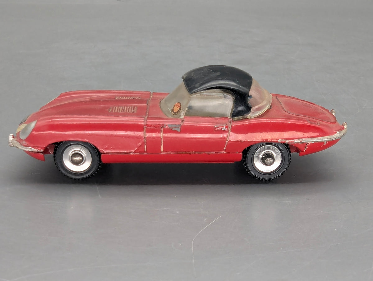 Modellauto 1:43 Dinky Toys 120 Jaguar E-Type Rot mit OVP