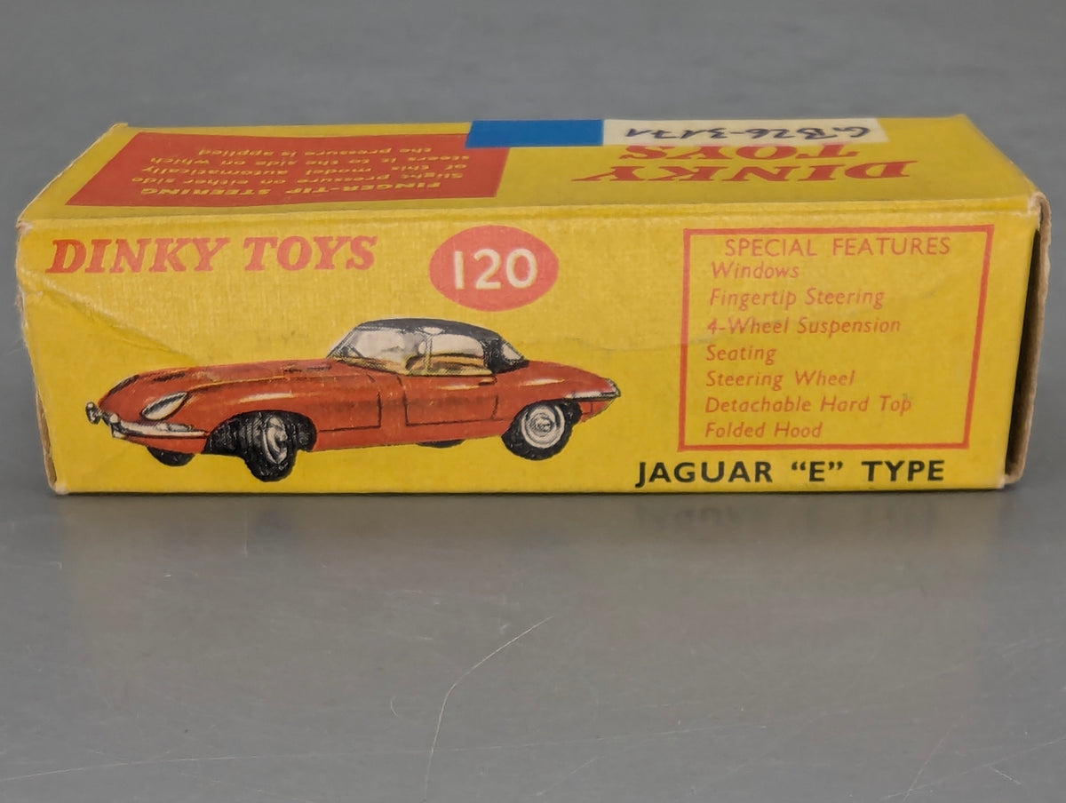 Modellauto 1:43 Dinky Toys 120 Jaguar E-Type Rot mit OVP