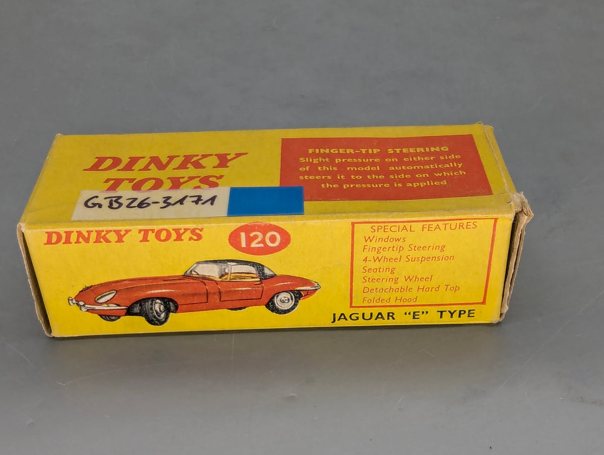 Modellauto 1:43 Dinky Toys 120 Jaguar E-Type Rot mit OVP
