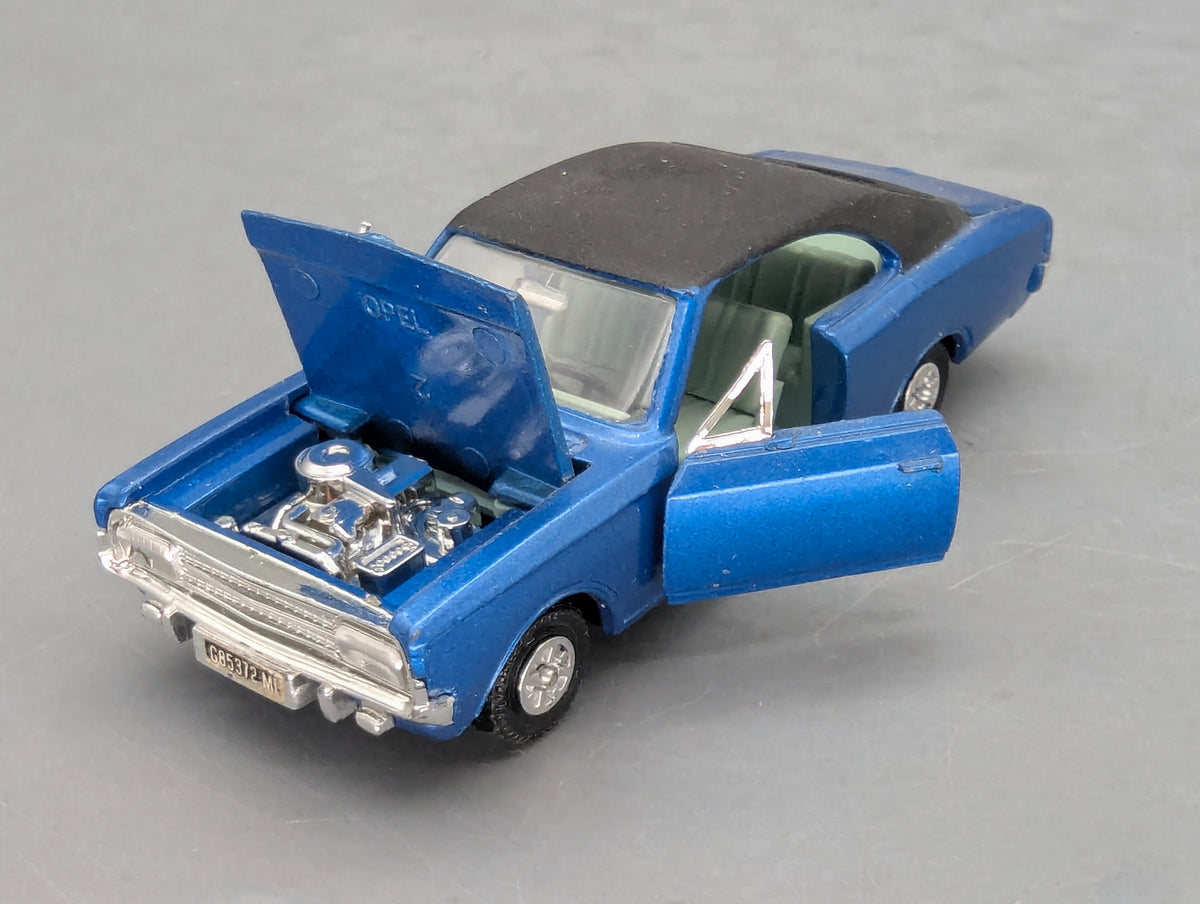 Modellauto 1:43 Dinky Toys 179 heute Mattel Opel Commodore Blau mit OVP
