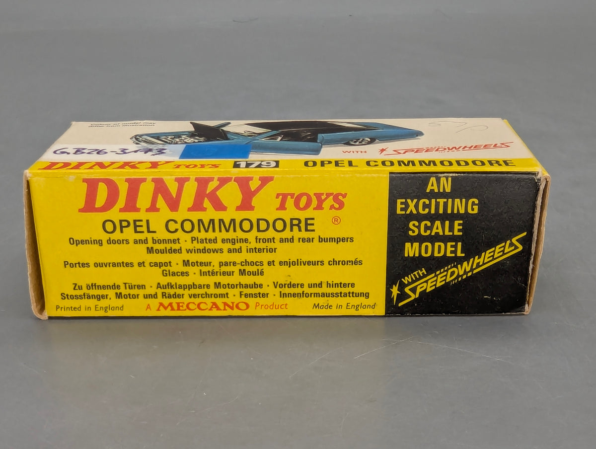 Modellauto 1:43 Dinky Toys 179 heute Mattel Opel Commodore Blau mit OVP