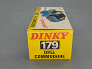 Modellauto 1:43 Dinky Toys 179 heute Mattel Opel Commodore Blau mit OVP