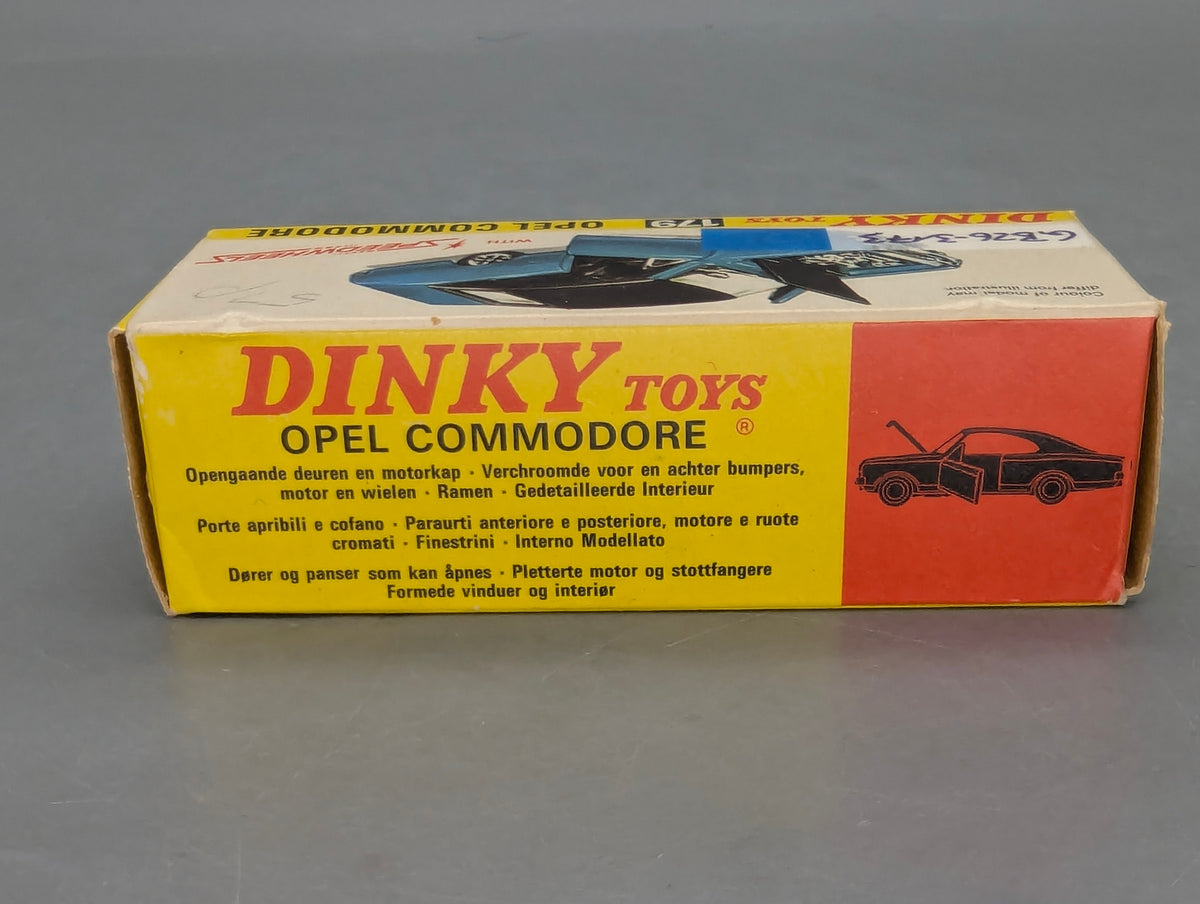 Modellauto 1:43 Dinky Toys 179 heute Mattel Opel Commodore Blau mit OVP
