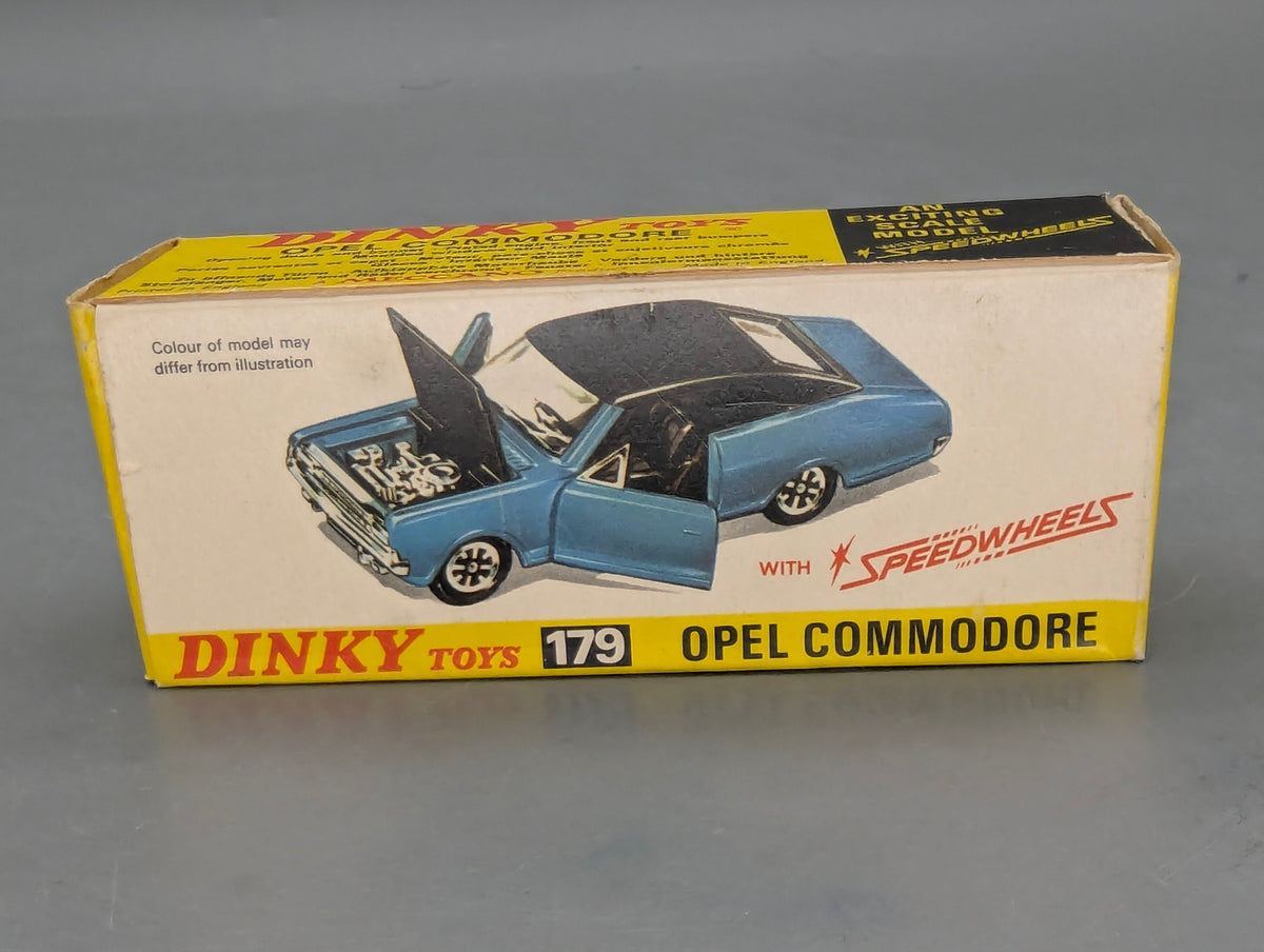 Modellauto 1:43 Dinky Toys 179 heute Mattel Opel Commodore Blau mit OVP