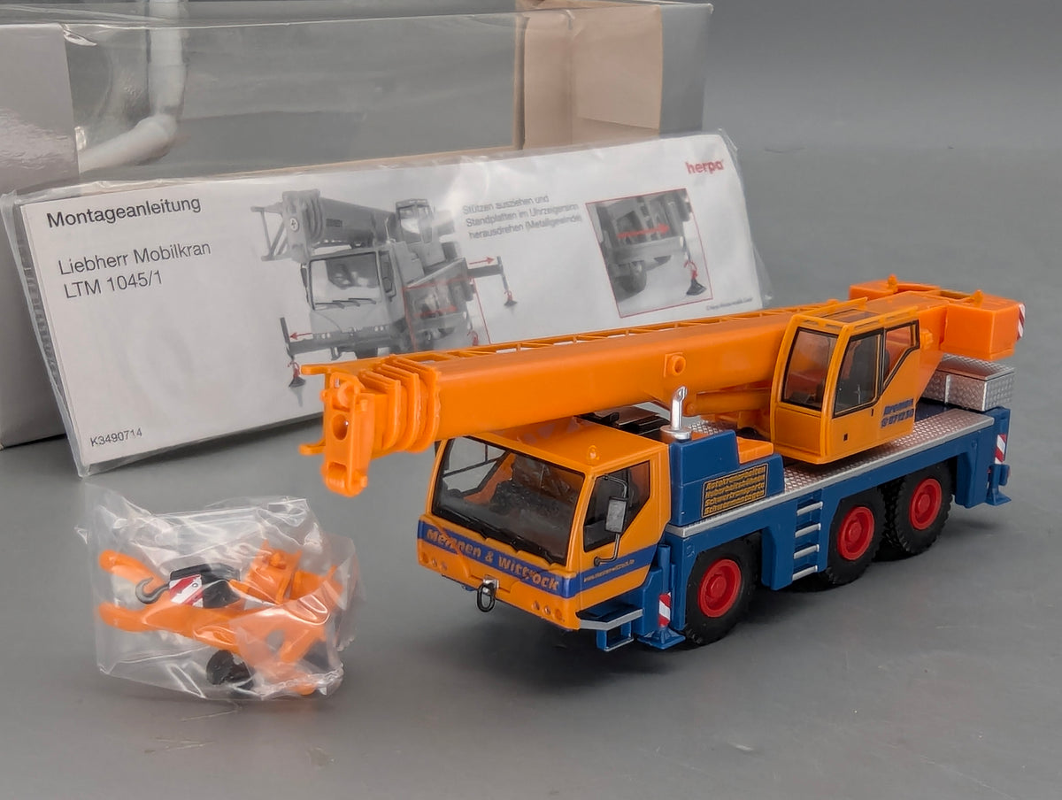 Lkw Modell 1:87 Herpa Liebherr Mobilkran LTM 1045/1 mit OVP
