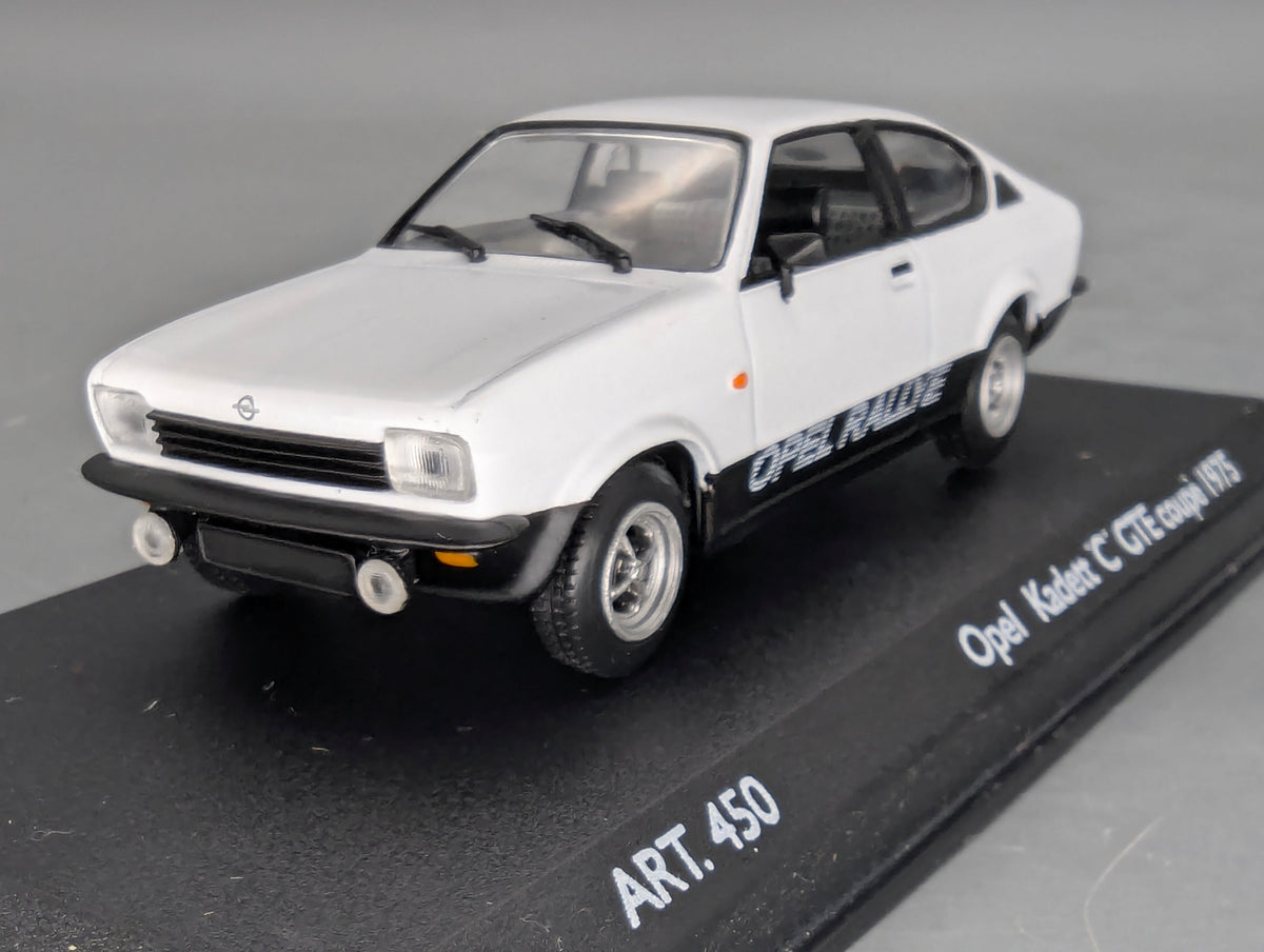 Modellautos 1:43 CDC Detail Cars 450 Opel Kadett C GTE Coupe 1975 Weiß mit OVP
