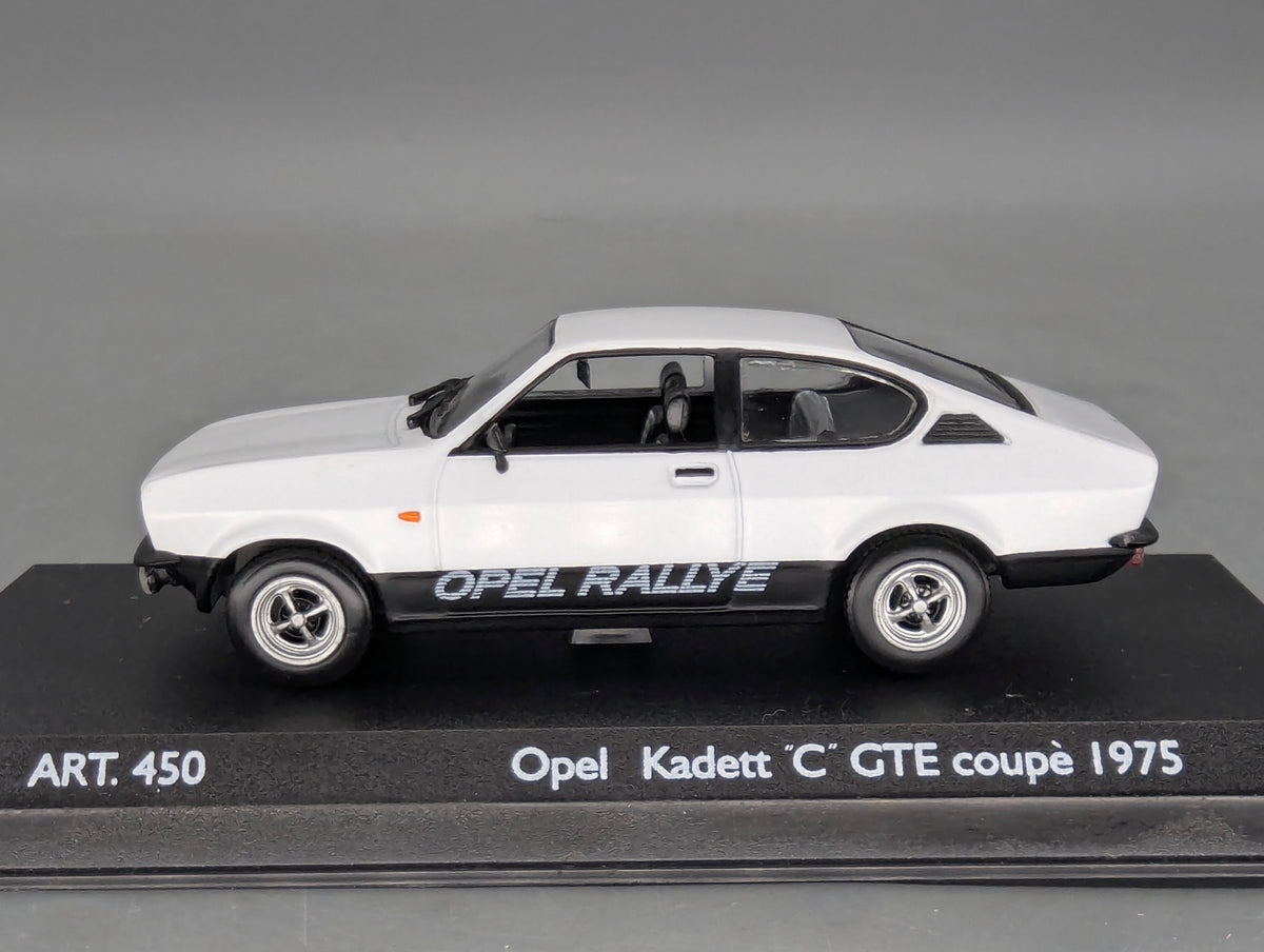 Modellautos 1:43 CDC Detail Cars 450 Opel Kadett C GTE Coupe 1975 Weiß mit OVP