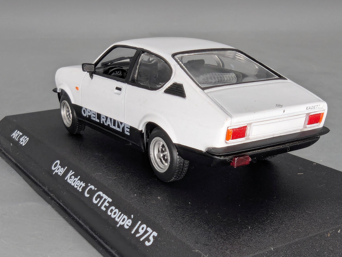 Modellautos 1:43 CDC Detail Cars 450 Opel Kadett C GTE Coupe 1975 Weiß mit OVP