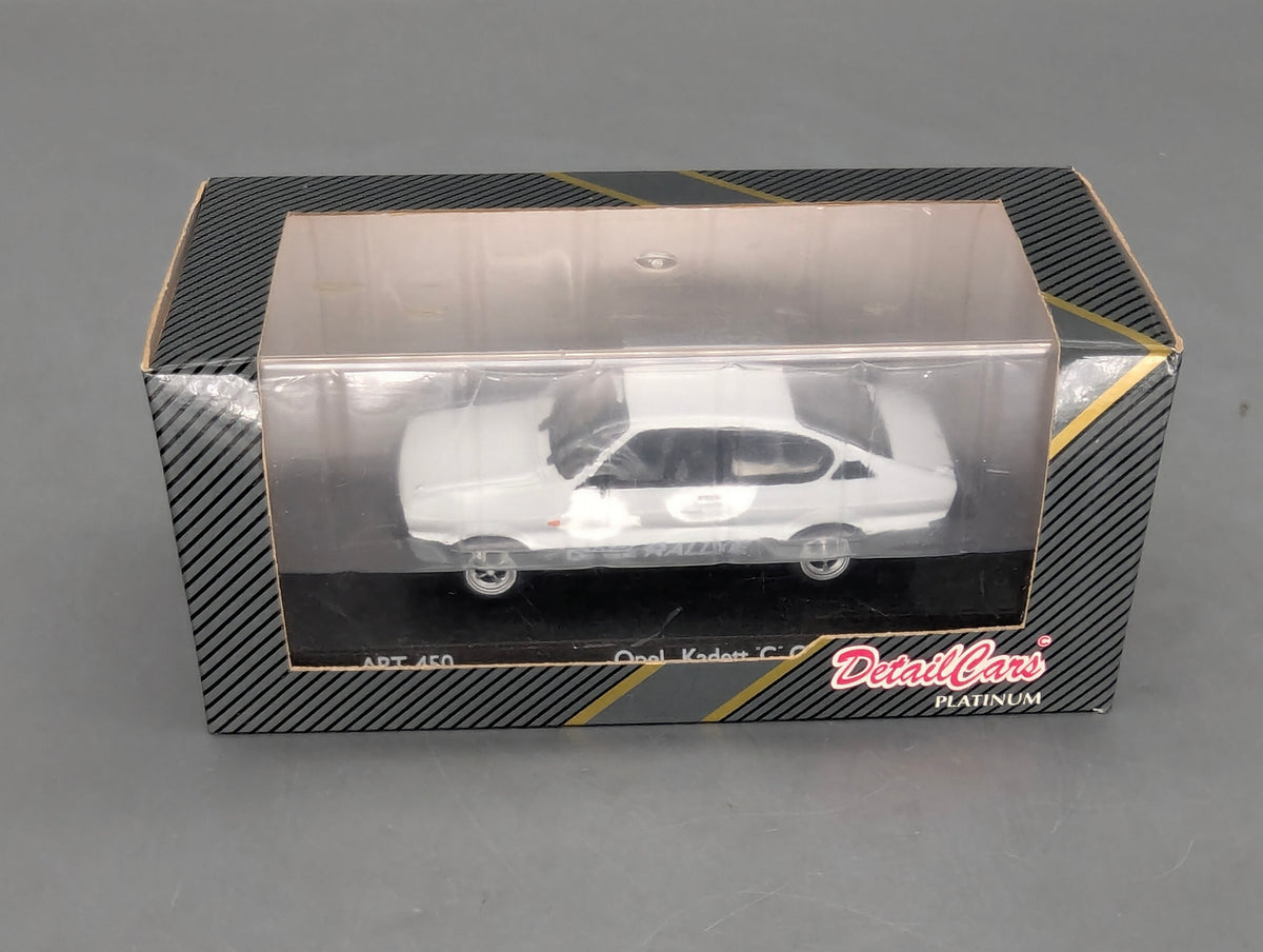 Modellautos 1:43 CDC Detail Cars 450 Opel Kadett C GTE Coupe 1975 Weiß mit OVP